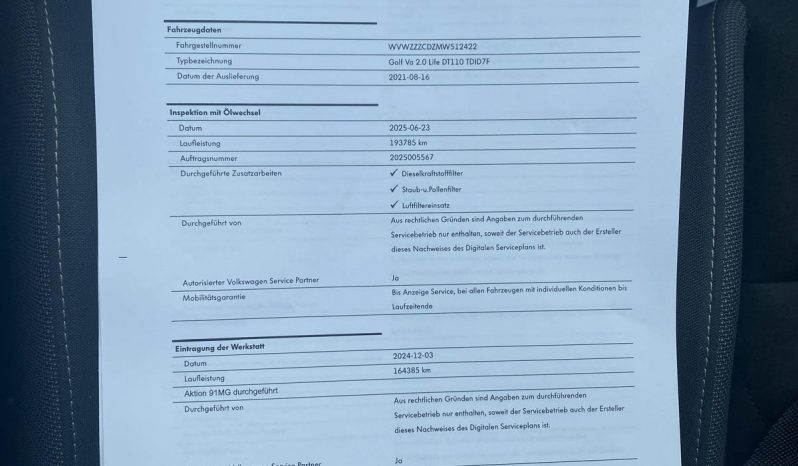 
								Volkswagen Golf VIII Variant Life 2.0 TDI DSG MATRIX*NAVI*LINE voll									